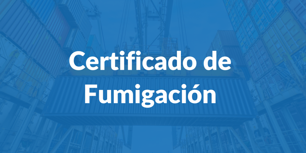 certificado de fumigación