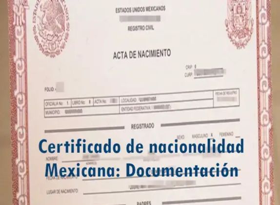 cuál es el certificado de nacionalidad mexicana