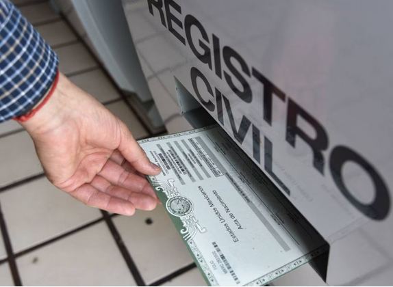 para sacar acta de nacimiento certificada